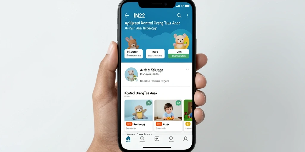 Antarmuka IN22 yang intuitif dan mudah digunakan untuk kontrol orang tua.